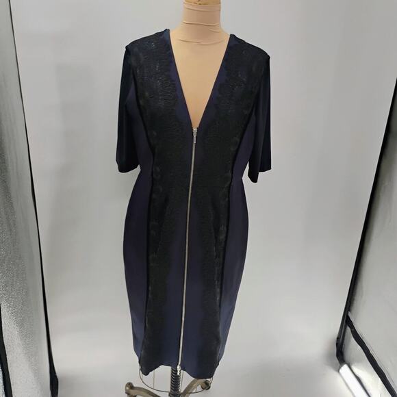catherine Deane Blue Fitted MIDI Formal Dress size 12 - Picture 8 of 12